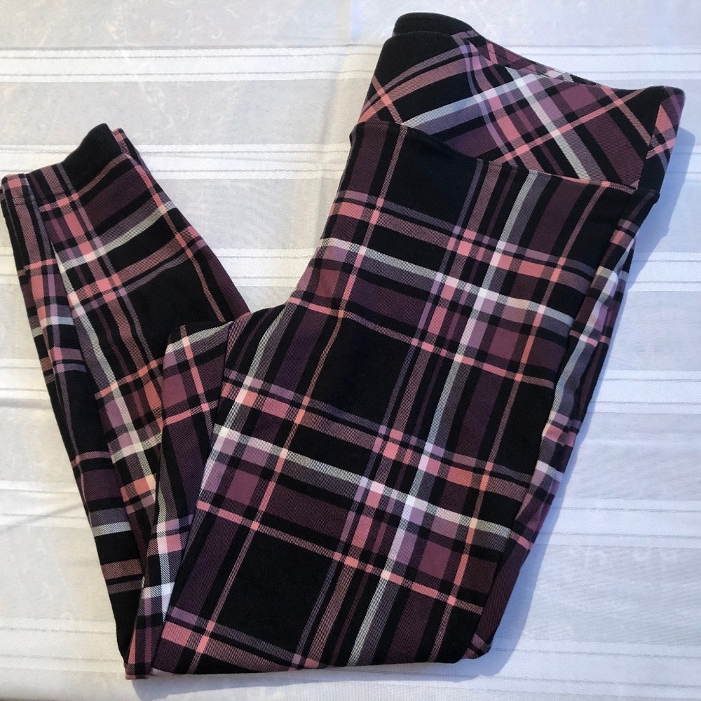 Torrid Pixie Ponte Pants Pink Plaid - image 8